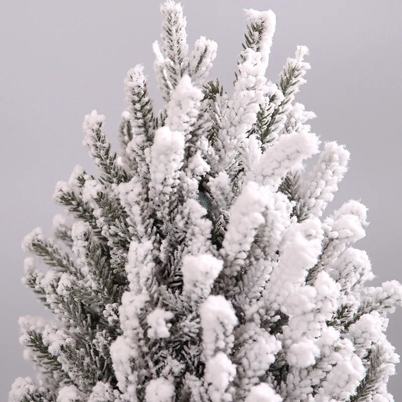 Flocking PE Christmas tree package small mini tree desktop decoration ornaments Christmas ornaments decoracion navideña