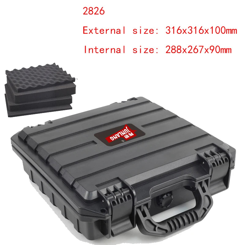 Safety Protection ToolBox Plastic Waterproof Tool case Equipment Instrumentation Box Sealed Moisture-proof Tool Box W/Sponge