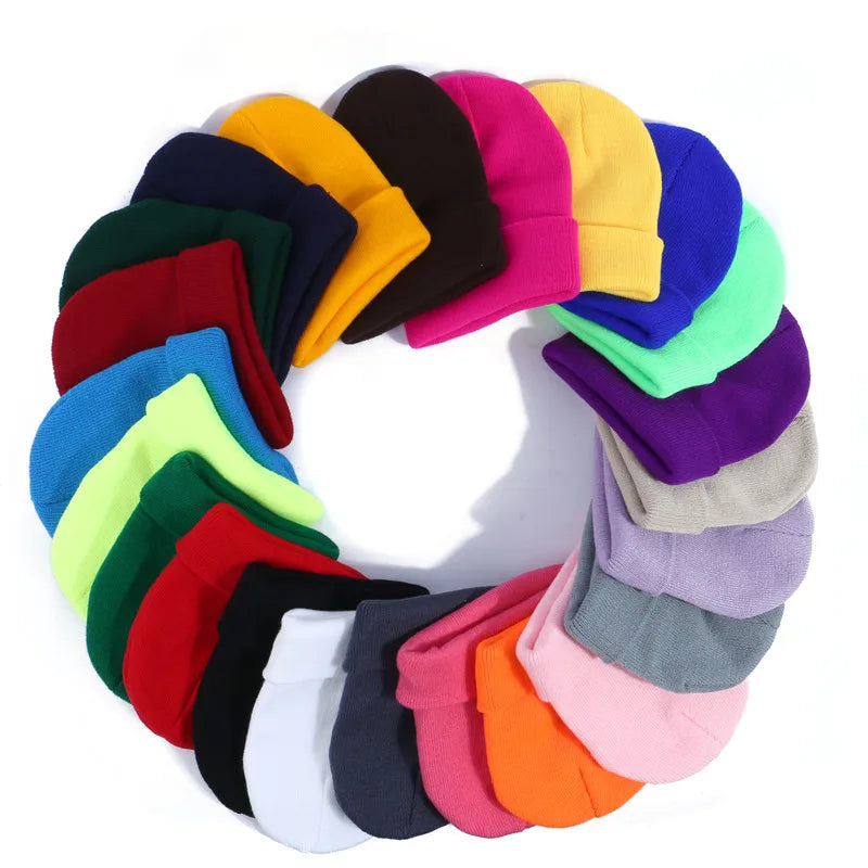 NEW Winter Hats Beanies Knitted Solid Cute Hat Girls Autumn Female Beanie Caps Warmer Bonnet Ladies Casual Cap