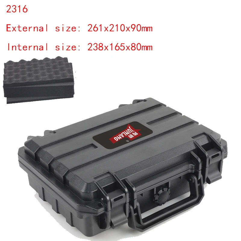 Safety Protection ToolBox Plastic Waterproof Tool case Equipment Instrumentation Box Sealed Moisture-proof Tool Box W/Sponge