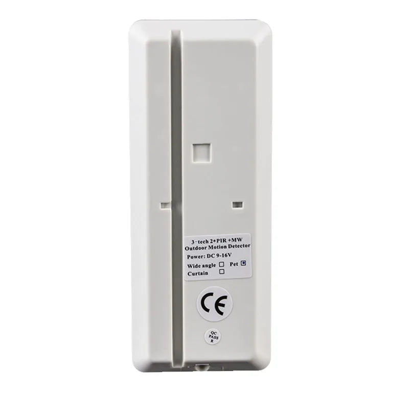 2pcs Wired 2PIR+Microwave Outdoor Anti-mask Anti-EMI PIR Motion Sensor for Wired Alarm Systems, Pet Friend/Curtain/Wide Angle