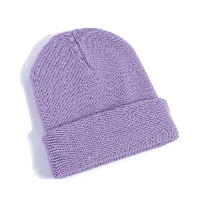 NEW Winter Hats Beanies Knitted Solid Cute Hat Girls Autumn Female Beanie Caps Warmer Bonnet Ladies Casual Cap