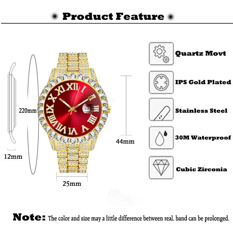 TOPGRILLZ 2020 New Watch High Quality Top Brand Luxury Bracelet Stainless Steel Quartz Wristwatch Business Clock