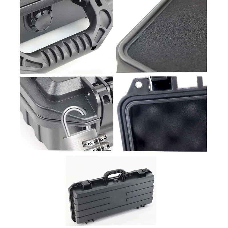 Safety Protection ToolBox Plastic Waterproof Tool case Equipment Instrumentation Box Sealed Moisture-proof Tool Box W/Sponge