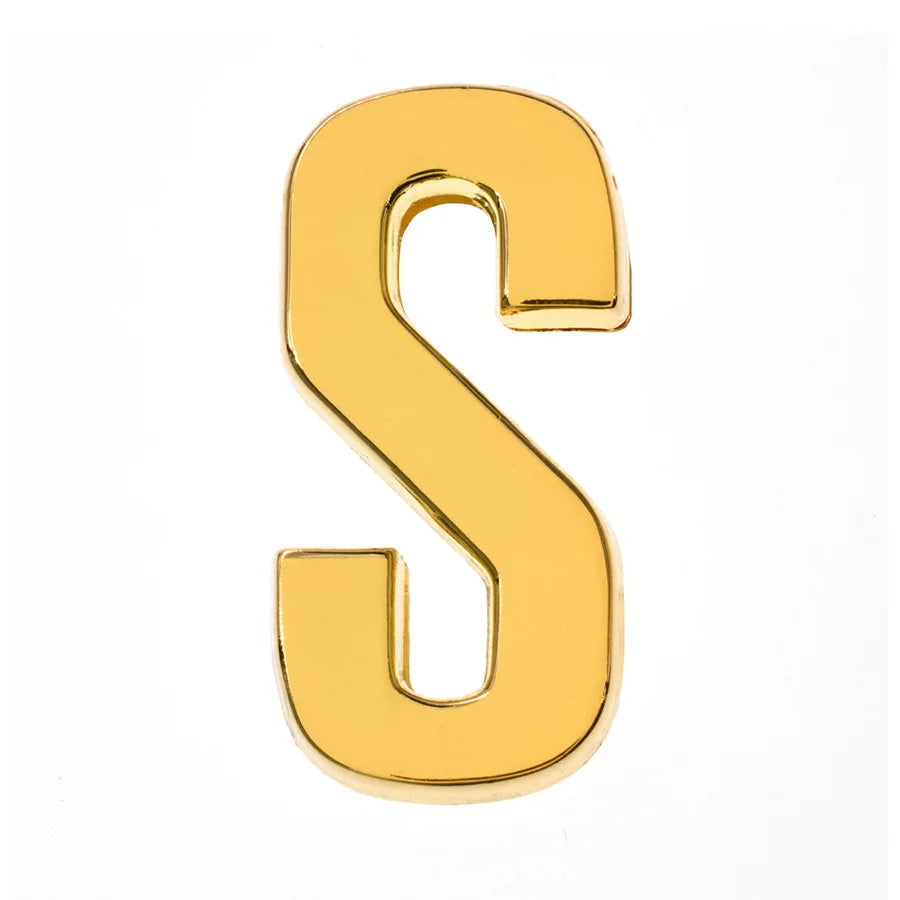 1pc Hole 30mm Slide Letter Plain Golden Color English Alphabet A-Z Fit DIY Wristband Bracelet Pet Collar Jewelry Making