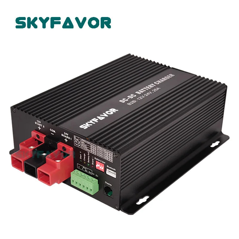 DC to DC Battery charger 12V TO 24V 25A fast RV 4WD Camper Trailer Yacht on board battery charger for lead acid lithium lifepo4