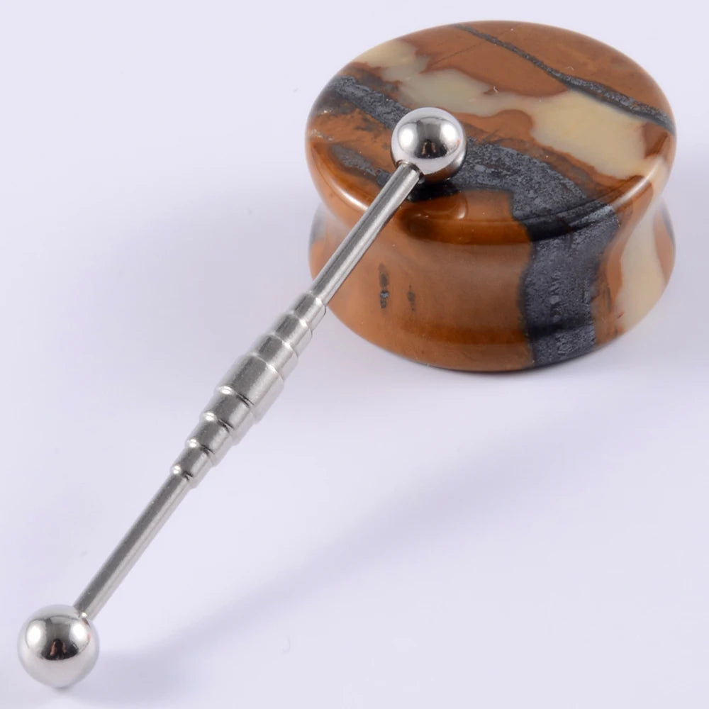 1Pcs Surgical Steel Punk Snake Industrial Barbell Ring Arrow Cone Straight Barbell Ring Cartilage Earring Helix Body Jewelry