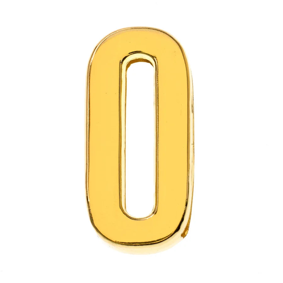 1pc Hole 30mm Slide Letter Plain Golden Color English Alphabet A-Z Fit DIY Wristband Bracelet Pet Collar Jewelry Making