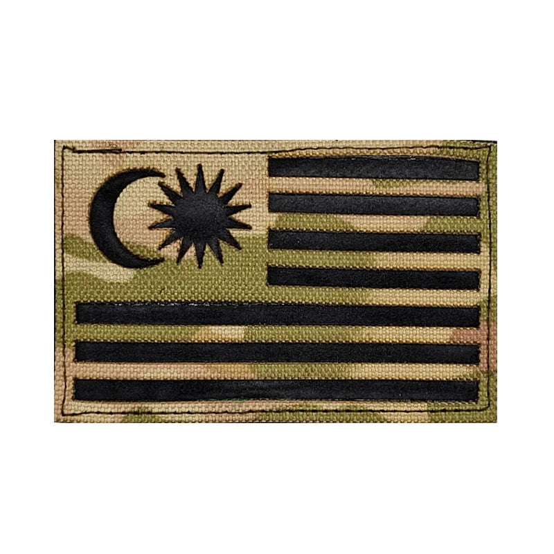 IR Reflective Flag Emblem Cloth Patch CP Camouflage Reflective Hat Sticker Personalized Decorative Backpack Badge Bag Applique