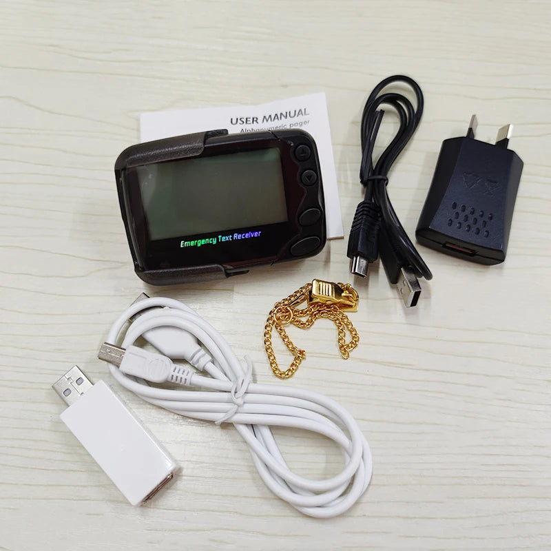 Wireless Emergency Text Receiver Calling System Alpha-numeric Pager Multi-function Beeper Pocsag Program Beepers for Restaurant