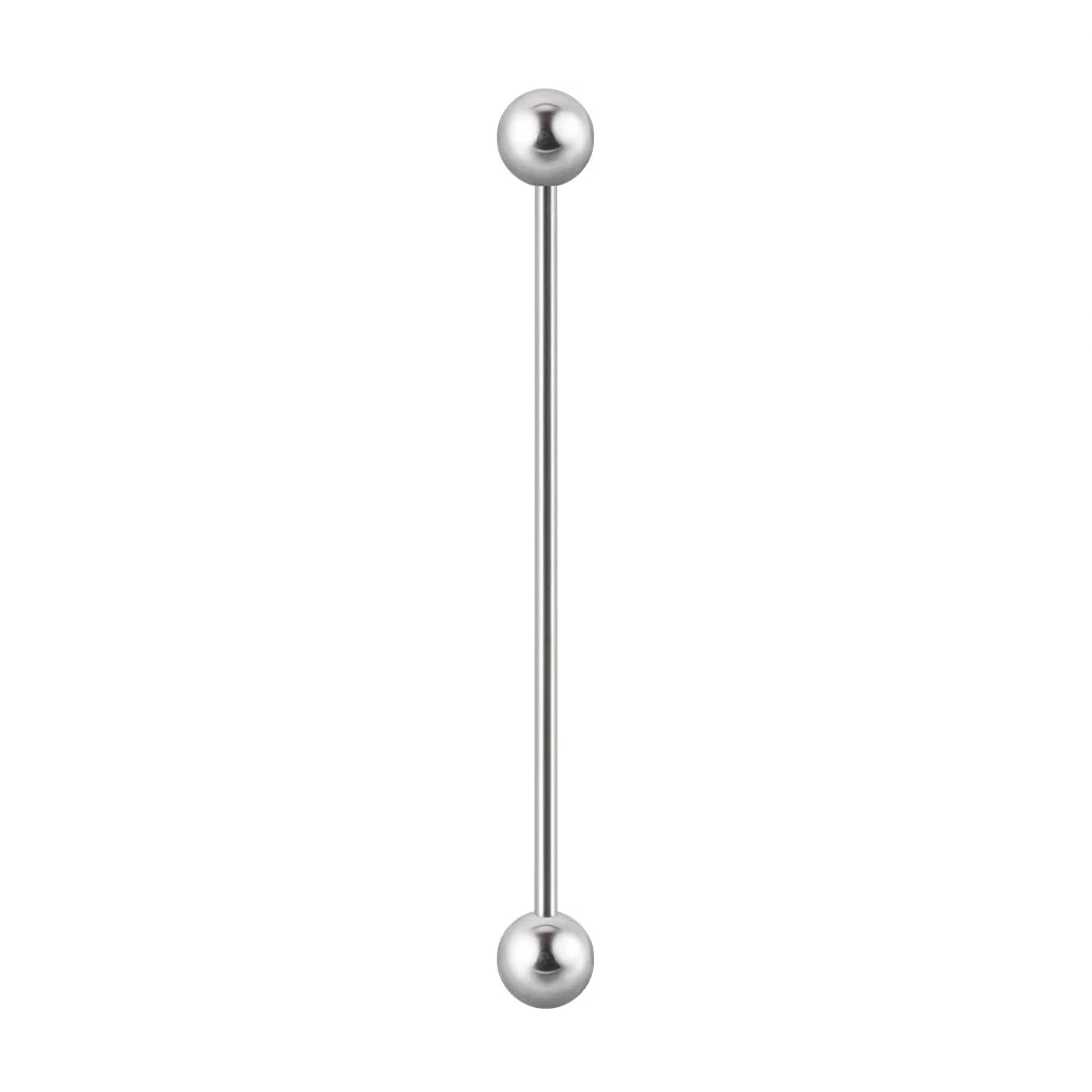 1Pcs Surgical Steel Punk Snake Industrial Barbell Ring Arrow Cone Straight Barbell Ring Cartilage Earring Helix Body Jewelry