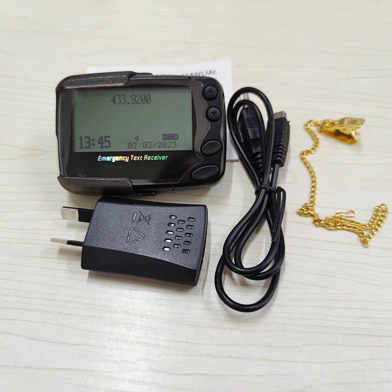 Wireless Emergency Text Receiver Calling System Alpha-numeric Pager Multi-function Beeper Pocsag Program Beepers for Restaurant