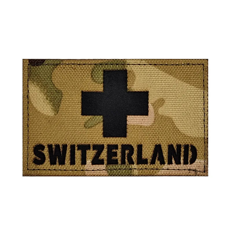 IR Reflective Flag Emblem Cloth Patch CP Camouflage Reflective Hat Sticker Personalized Decorative Backpack Badge Bag Applique