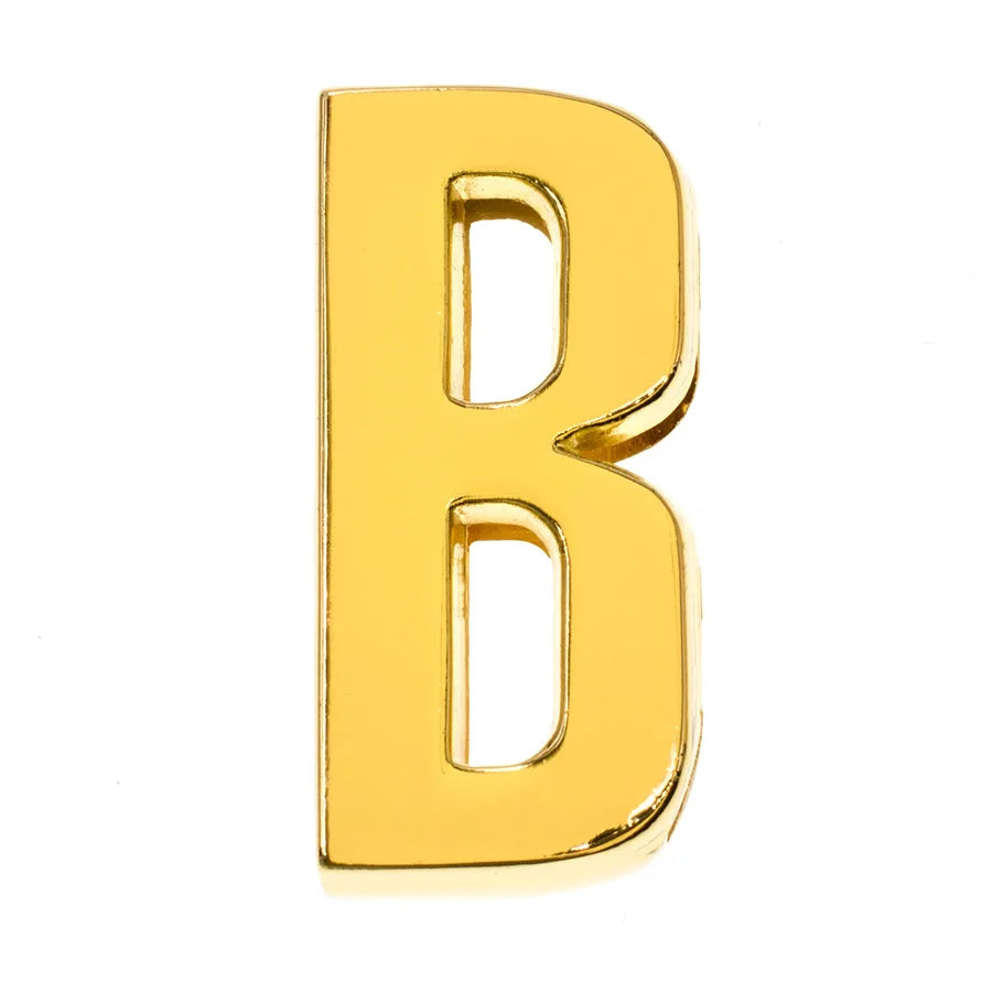 1pc Hole 30mm Slide Letter Plain Golden Color English Alphabet A-Z Fit DIY Wristband Bracelet Pet Collar Jewelry Making