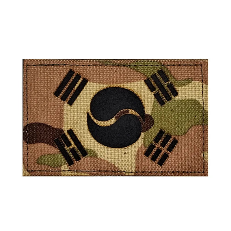 IR Reflective Flag Emblem Cloth Patch CP Camouflage Reflective Hat Sticker Personalized Decorative Backpack Badge Bag Applique