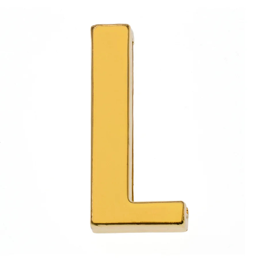 1pc Hole 30mm Slide Letter Plain Golden Color English Alphabet A-Z Fit DIY Wristband Bracelet Pet Collar Jewelry Making