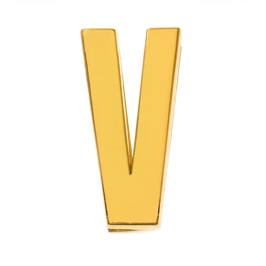 1pc Hole 30mm Slide Letter Plain Golden Color English Alphabet A-Z Fit DIY Wristband Bracelet Pet Collar Jewelry Making