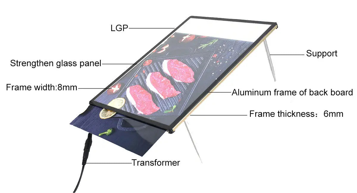 crystal lighting box crystal magnetic light box a2 tulundo