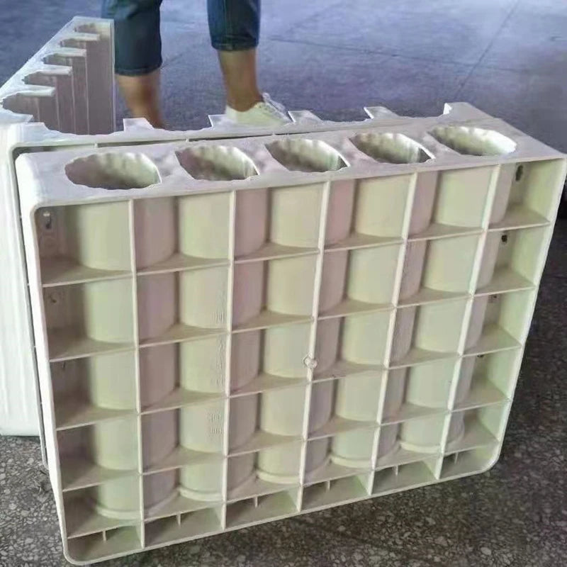 Precast Garden Decorative Concrete Landscape Edging Plastic Mold, Fencing Mould, Tree Bark Texture, Plastic Concrete Paver