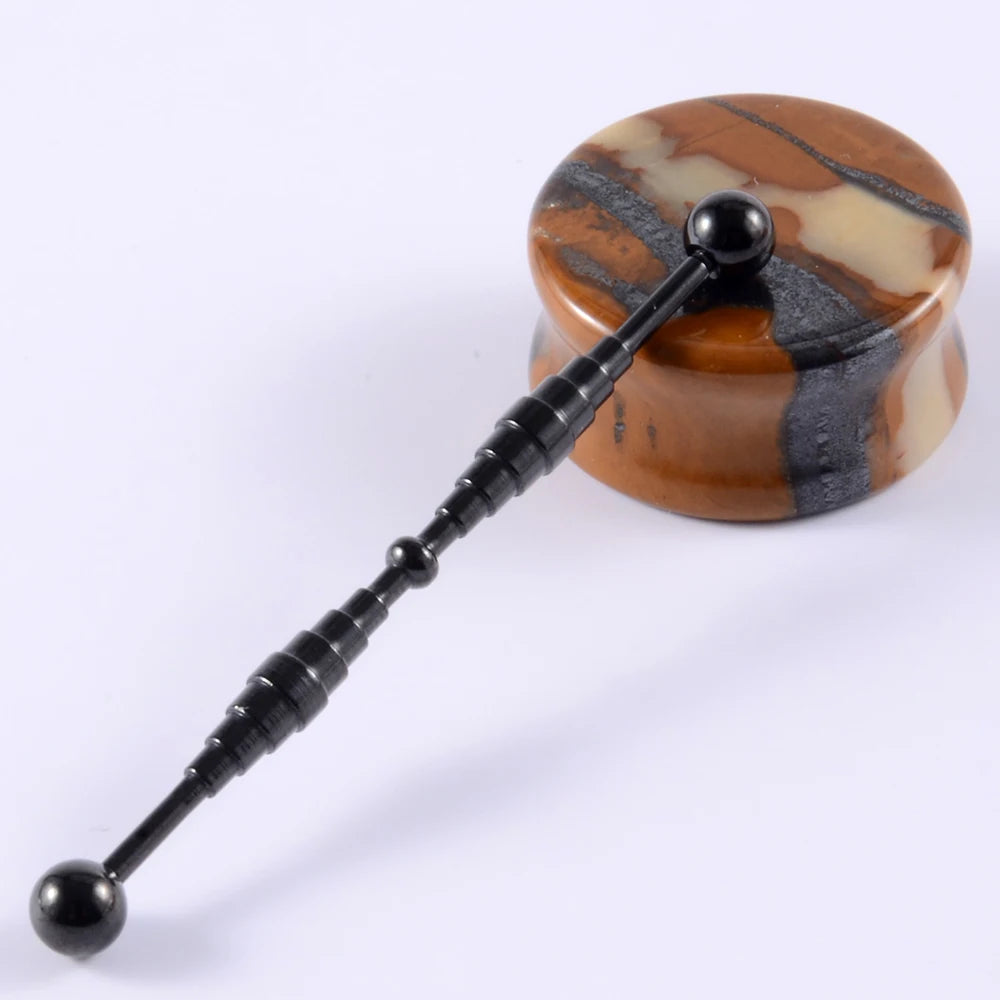 1Pcs Surgical Steel Punk Snake Industrial Barbell Ring Arrow Cone Straight Barbell Ring Cartilage Earring Helix Body Jewelry