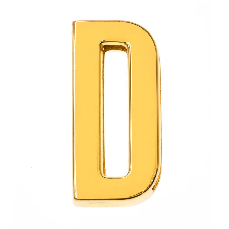 1pc Hole 30mm Slide Letter Plain Golden Color English Alphabet A-Z Fit DIY Wristband Bracelet Pet Collar Jewelry Making