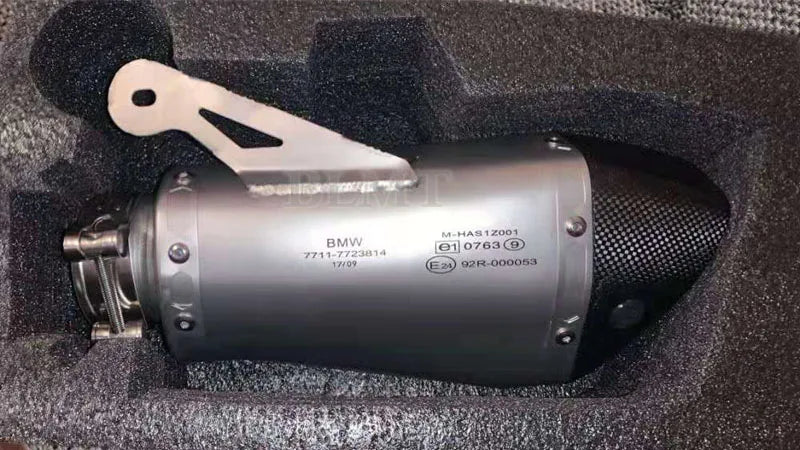 60MM Motorcycle Exhaust Pipe System Muffler Moto Escape Laser Removable DB Killer For BMW S1000 S1000R S1000RR Slip On