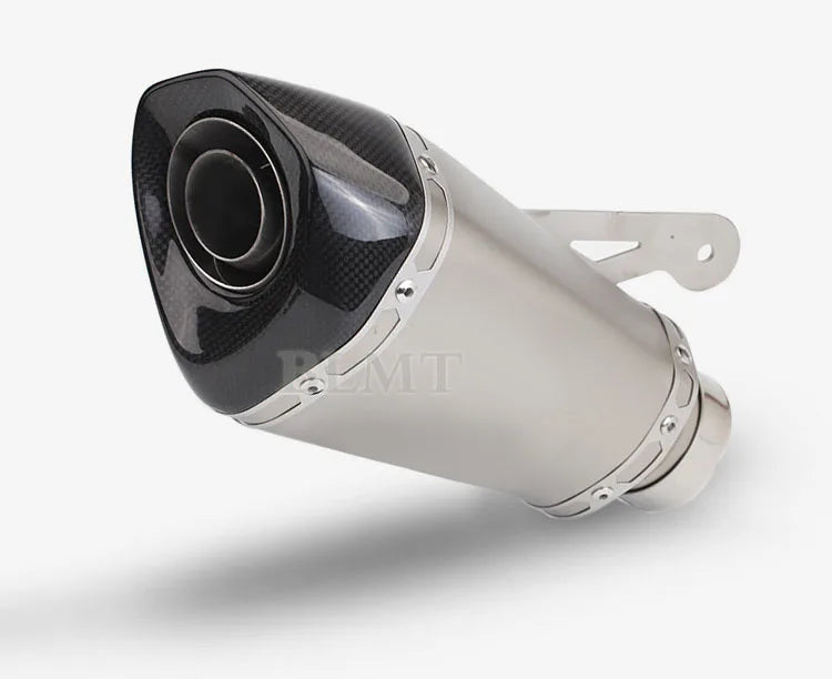 60MM Motorcycle Exhaust Pipe System Muffler Moto Escape Laser Removable DB Killer For BMW S1000 S1000R S1000RR Slip On