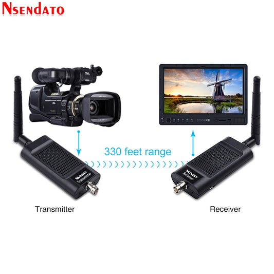 Measy Air SDI 2.4G/5.8G 1080P 3D 100M Wireless Audio Camera Live Transmitter Sender Receiver Extender Adapter For HDTV Monitor