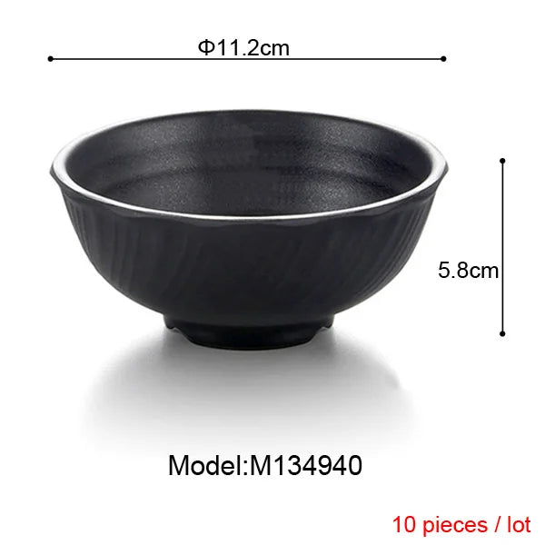 Melamine Dinnerware Black Frost Bowl Lrregular Square Bowl Fashion Restaurant Melamine Snack Bowl A5 Melamine Tableware