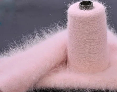 Customizable mink cashmere autumn and winter coat long knit loose coat with hat cardigan thickened sweater S23211