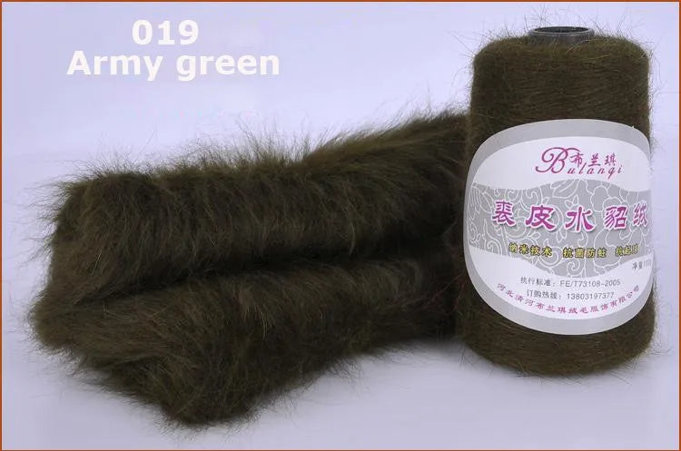 Customizable mink cashmere autumn and winter coat long knit loose coat with hat cardigan thickened sweater S23211