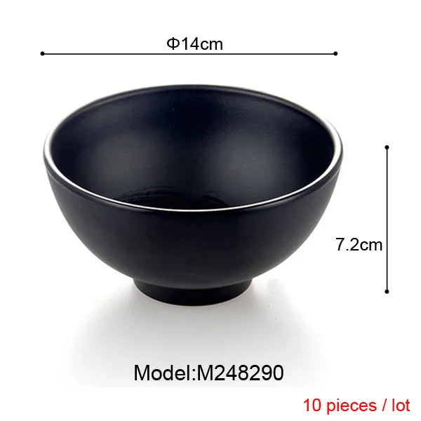 Melamine Dinnerware Black Frost Bowl Lrregular Square Bowl Fashion Restaurant Melamine Snack Bowl A5 Melamine Tableware