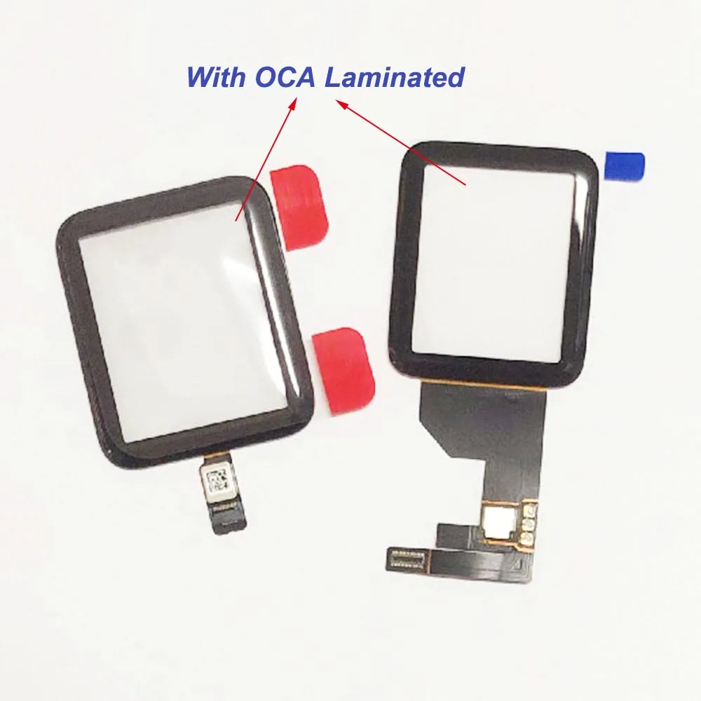 10pcs Laminated OCA Touch Digitizer Glass For Apple Watch S4 S2 S5 S6 38mm 40mm 42mm 44mm LCD Touch Screen Repair Replace Parts