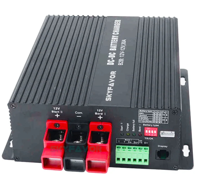 DC to DC Battery charger 12V TO 24V 25A fast RV 4WD Camper Trailer Yacht on board battery charger for lead acid lithium lifepo4