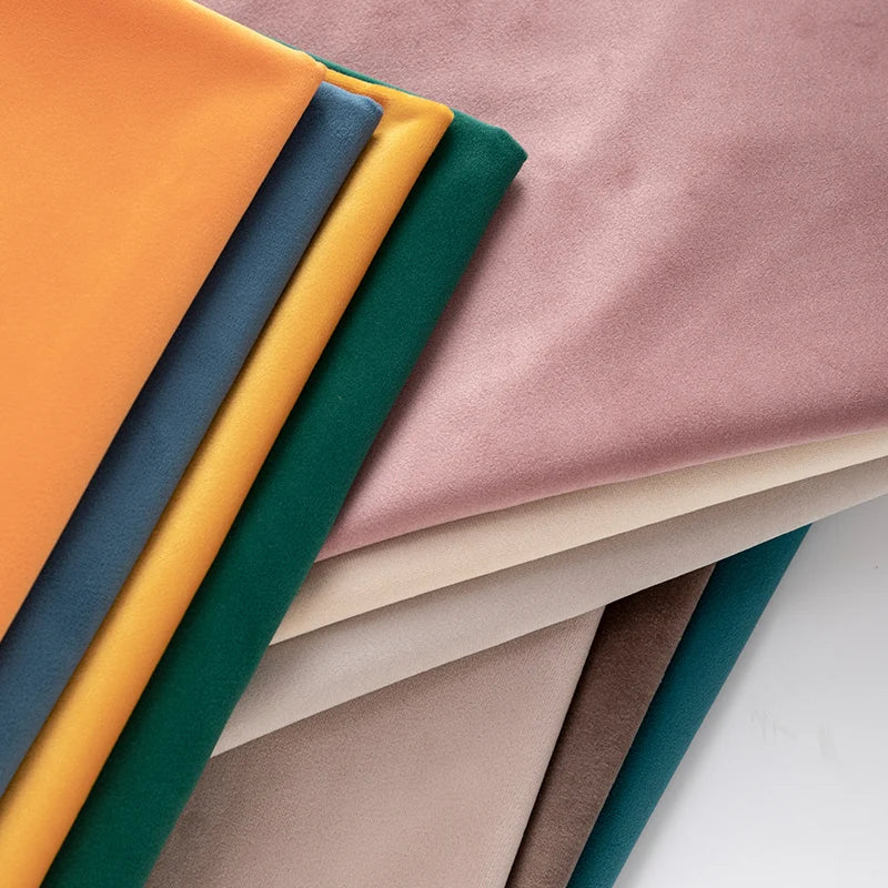 Thickened Velvet Fabric Solid Colors Dutch Velvet Used for Sofa Curtains Tablecloths Throw Pillow DIY Apparel Home Sewing Fabric