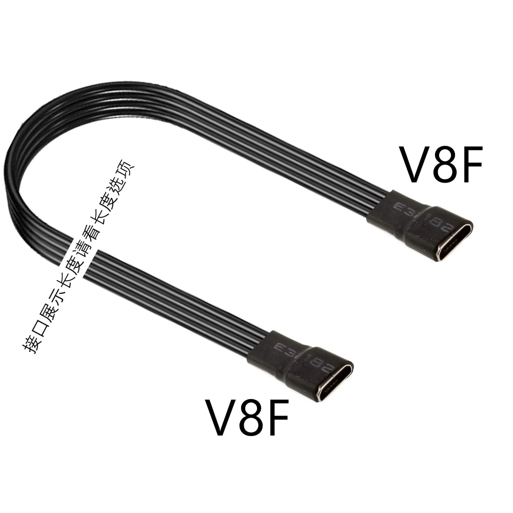 5CM 10CM 90 Degree Up Down Left Right Micro USB 2.0 Male to Micro B Mini type-c usb Female Extension Cable 5CM-300CM