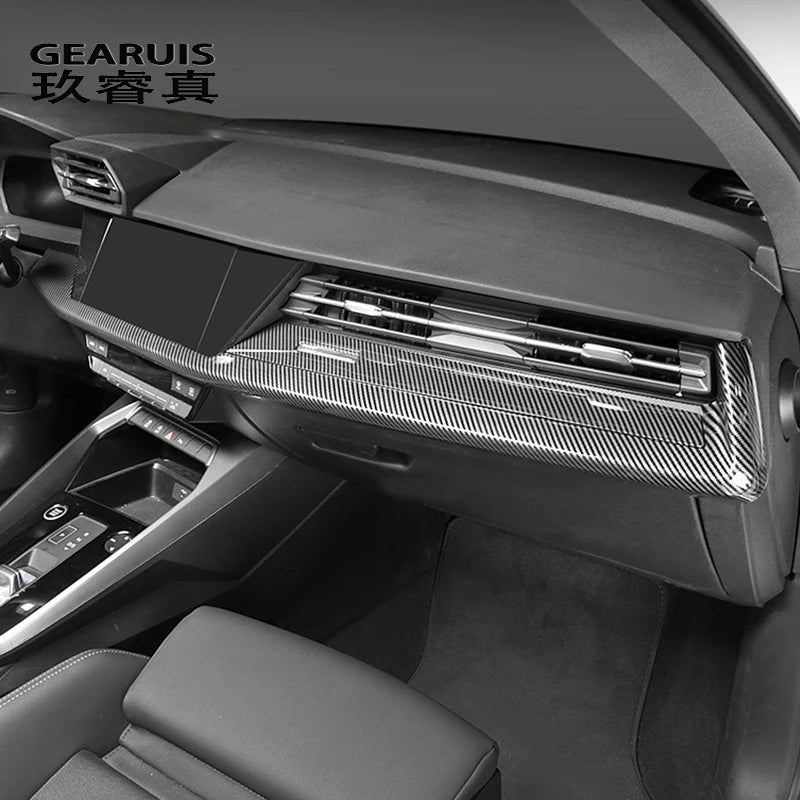 Car Styling For Audi A3 S3 8Y 2021-2022 Central Control dashboard drive air outlet Panel Cover Sticker Interior Trim Accessories