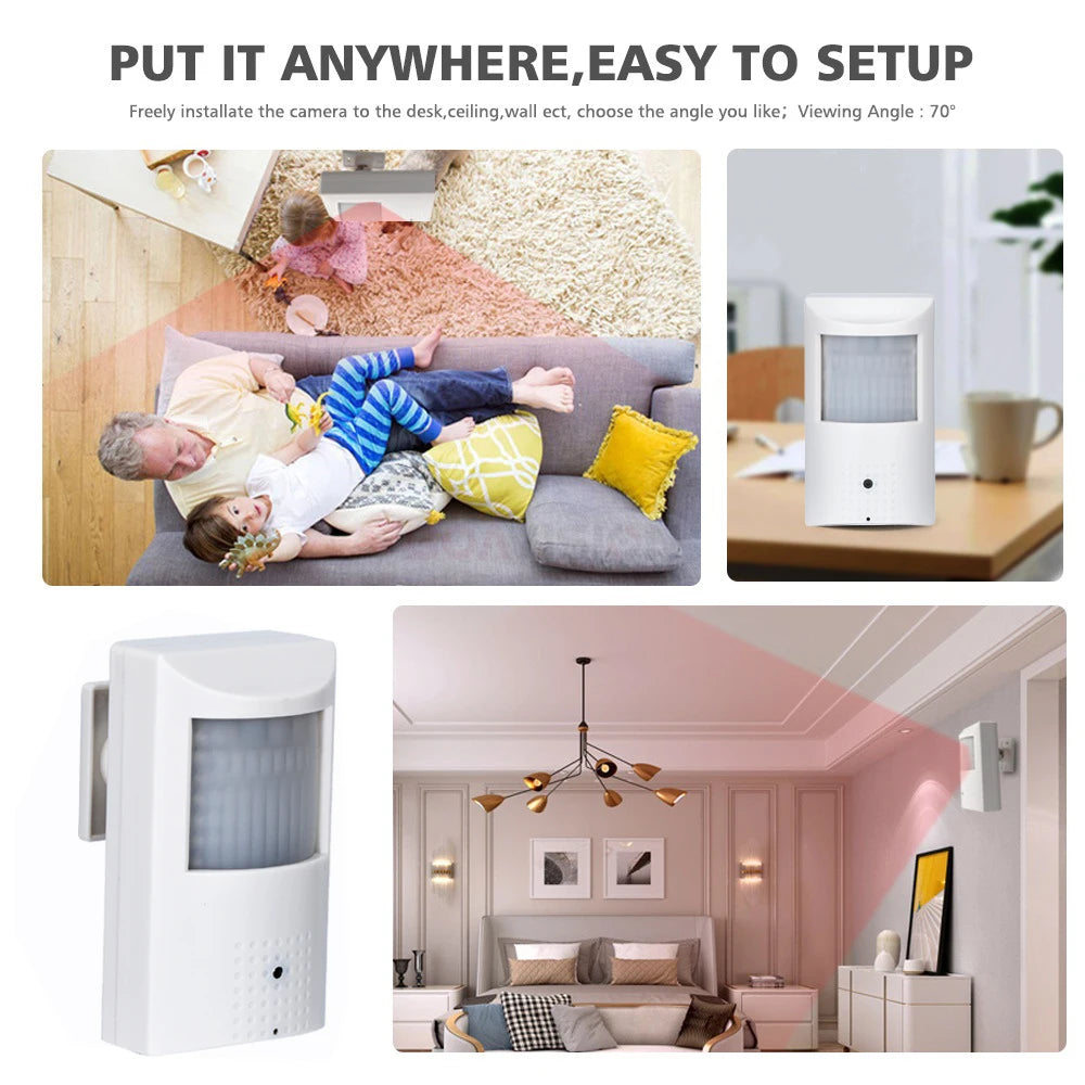 XMEY ICSEE 5MP POE WIFI Audio Camera 940nm Invisible PIR Night Vision HD Mini Indoor LED IR Security CCTV System Video Camera