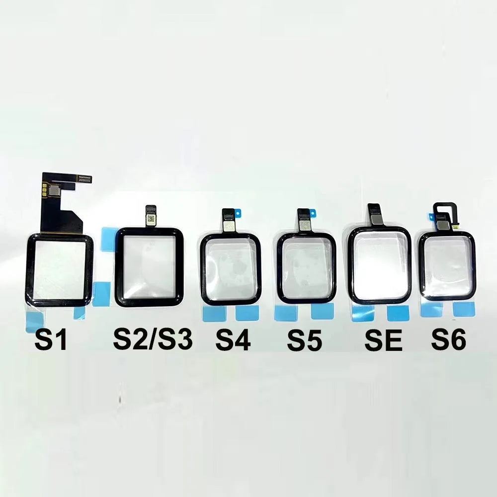 10pcs Laminated OCA Touch Digitizer Glass For Apple Watch S4 S2 S5 S6 38mm 40mm 42mm 44mm LCD Touch Screen Repair Replace Parts