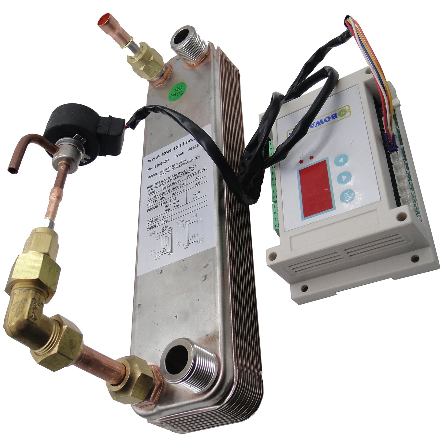 3000kcal heat exchangers of heat pump water heater's working assemblies complete provide one stop solutions for 1.5HP compressor
