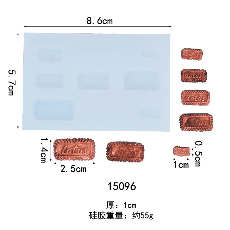 Caramel Micro Biscuit DIY Cake Mousse Fondant Silicone Mould 15096