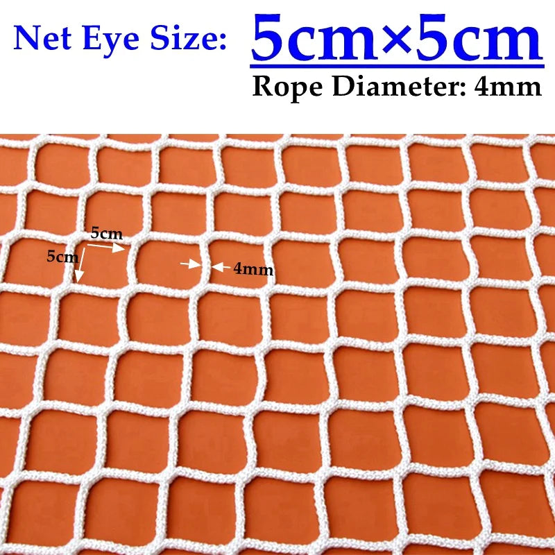 4mm Knotless Rope Net For Children's Playground Safety Fence No Knot Trampoline Stairs Anti Fall Mesh Netting