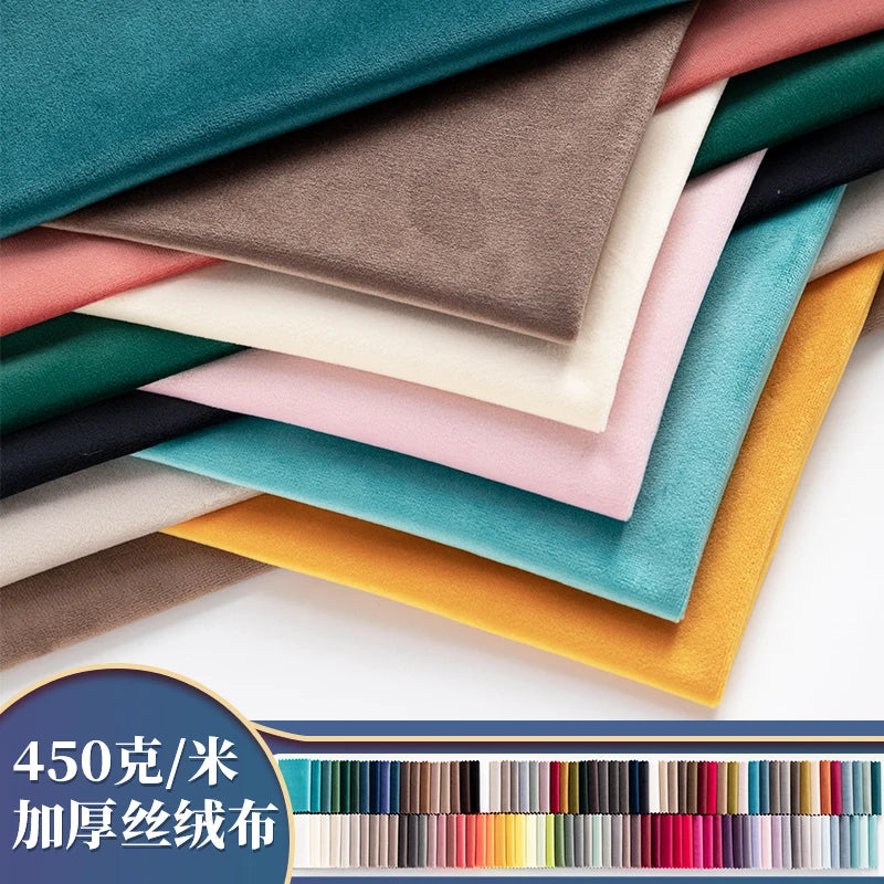 Thickened Velvet Fabric Solid Colors Dutch Velvet Used for Sofa Curtains Tablecloths Throw Pillow DIY Apparel Home Sewing Fabric