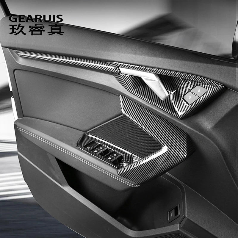 Car Styling For Audi A3 S3 8Y 2021-2022 Central Control dashboard drive air outlet Panel Cover Sticker Interior Trim Accessories