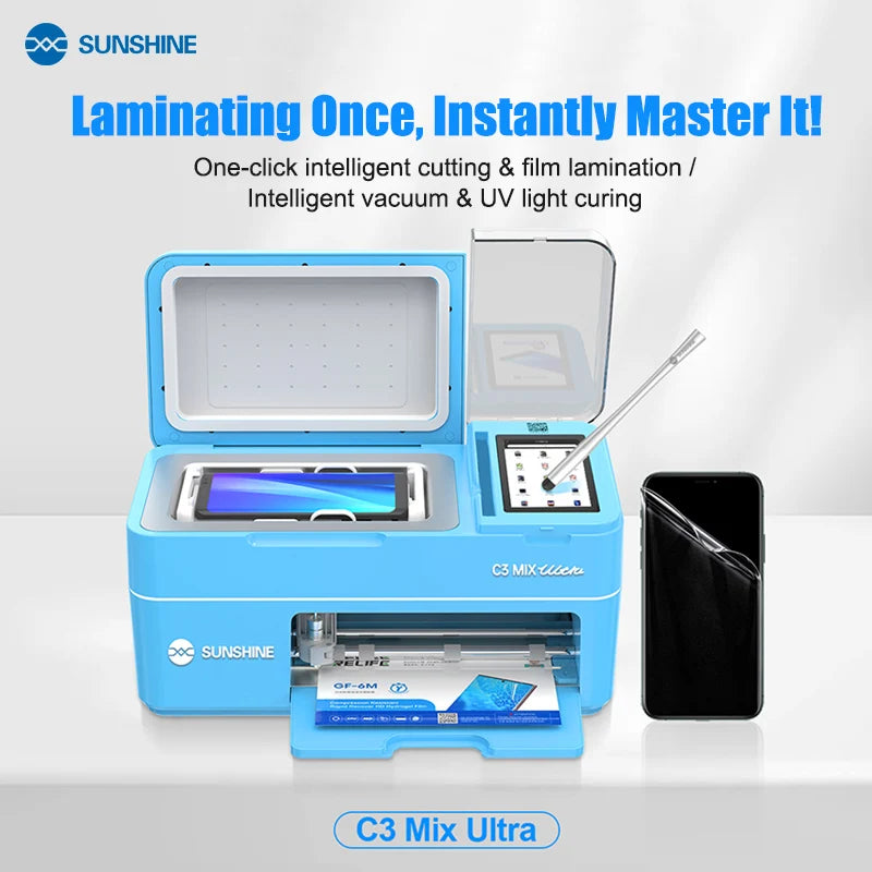 SUNSHINE C3 Mix Ultra Lntelligent Cutting & Laminating 2-in-1 Machine Auto-positioning for Film Lamination with Various Film